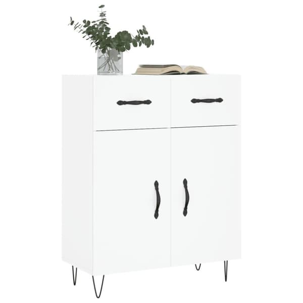vidaXL Skåp vit 69,5x34x90 cm konstruerat trä