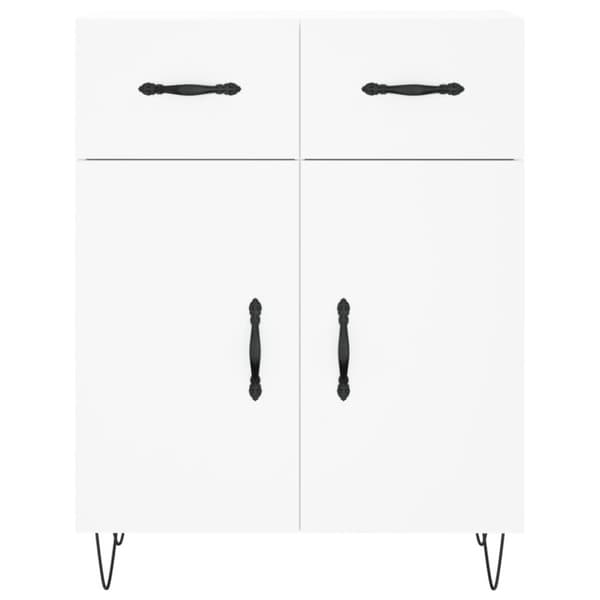 vidaXL skænk 69,5x34x90 cm konstrueret træ hvid