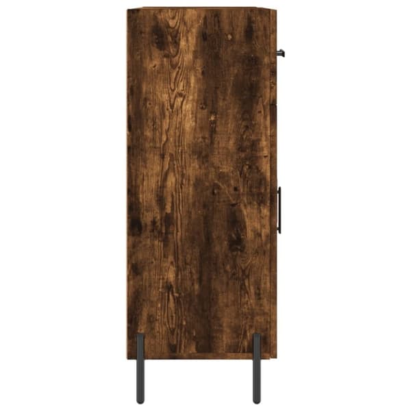 vidaXL Skjenk røkt eik 69,5x34x90 cm konstruert tre