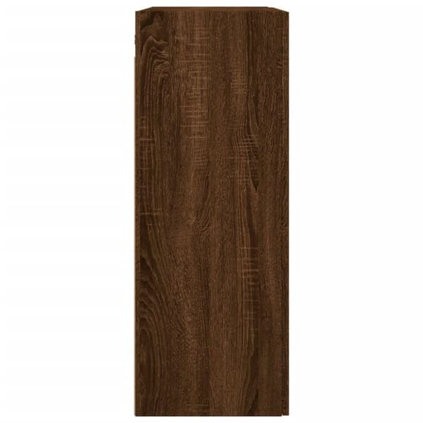 vidaXL Veggskap brun eik 69,5x34x90 cm