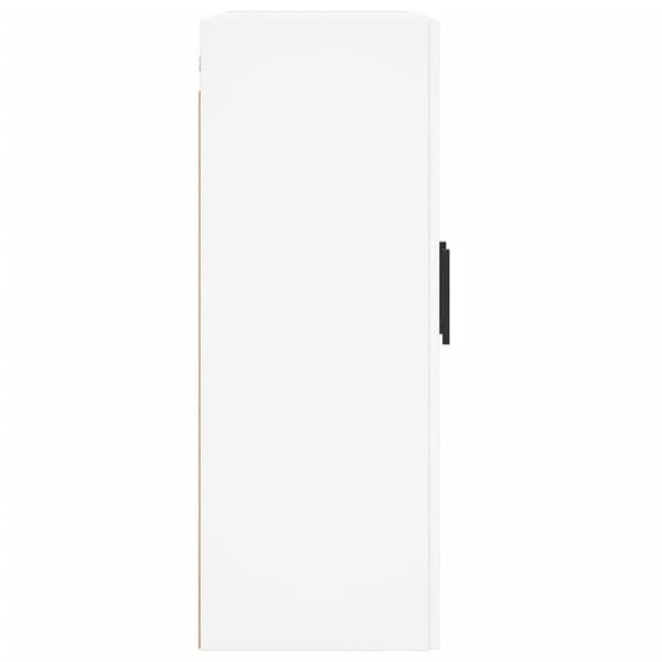 vidaXL Seinäkiinnitettävä kaappi valkoinen 69,5x34x90 cm tekninen puu