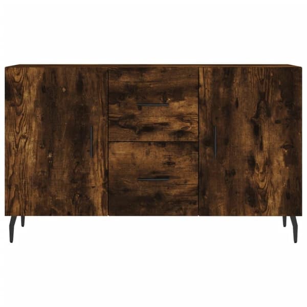 vidaXL skænk 100x36x60 cm konstrueret træ røget egetræsfarve