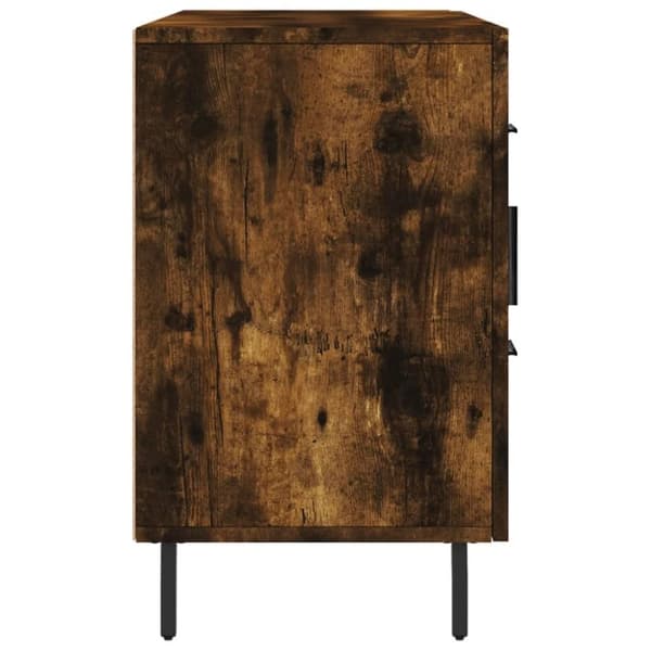 vidaXL skænk 100x36x60 cm konstrueret træ røget egetræsfarve