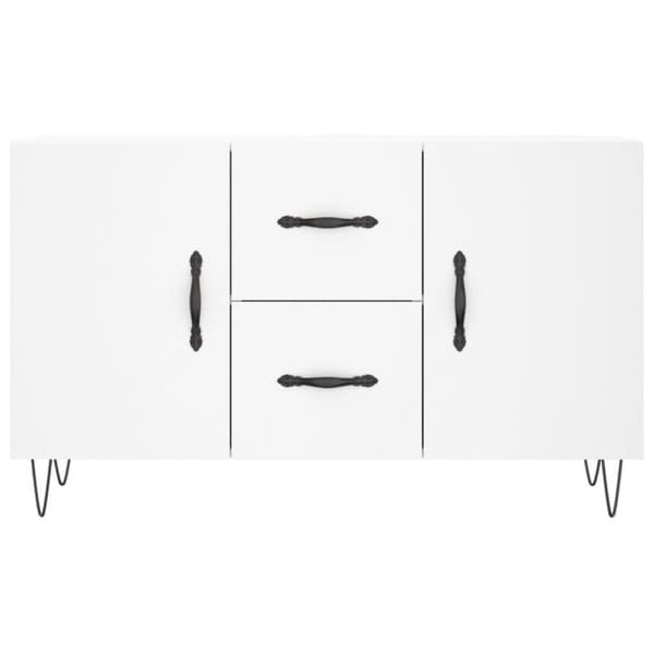vidaXL Skjenk hvit 100x36x60 cm konstruert tre