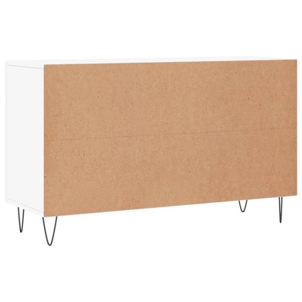vidaXL Skjenk hvit 100x36x60 cm konstruert tre