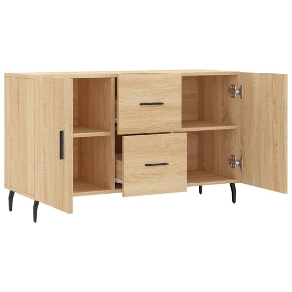 vidaXL Skjenk sonoma eik 100x36x60 cm konstruert tre