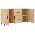 Miniatyrbilde 4 av 11: vidaXL Skjenk sonoma eik 100x36x60 cm konstruert tre