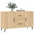 Miniatyrbilde 2 av 11: vidaXL Skjenk sonoma eik 100x36x60 cm konstruert tre