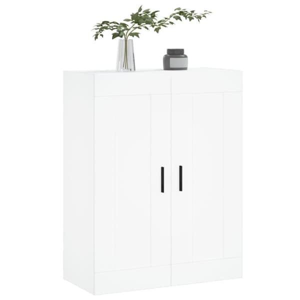 vidaXL vægskab 69,5x34x90 cm konstrueret træ hvid