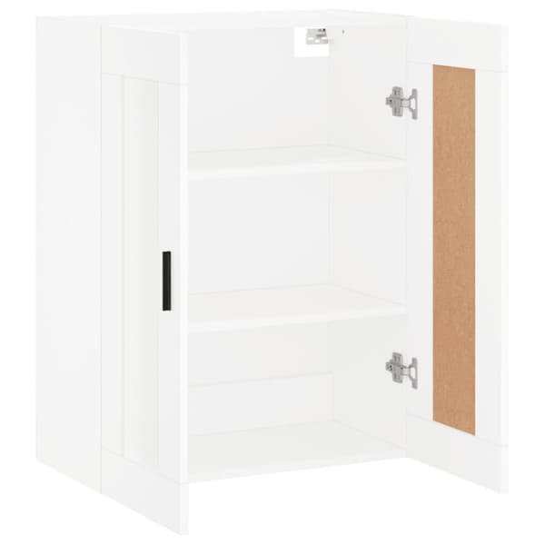 vidaXL vægskab 69,5x34x90 cm konstrueret træ hvid