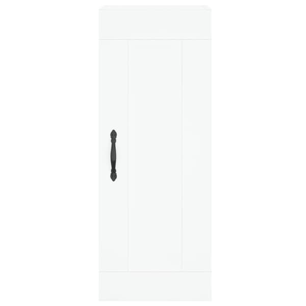 vidaXL Veggmontert skap hvit 34,5x34x90 cm konstruert tre