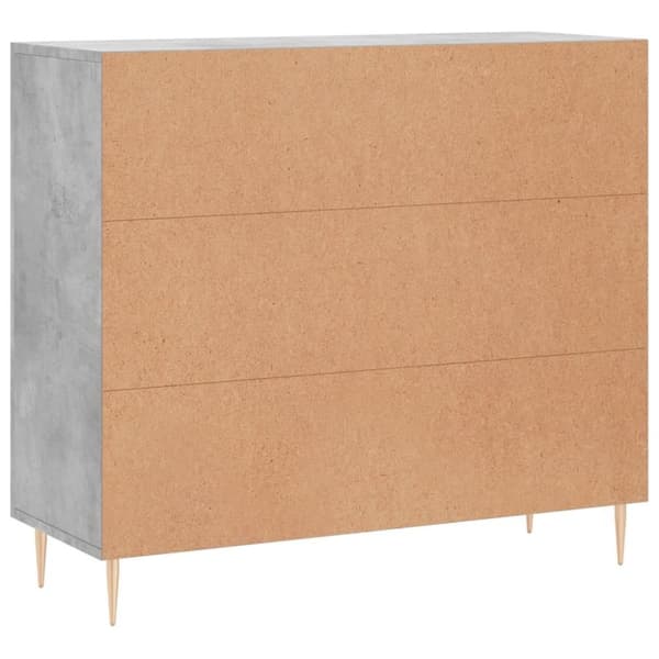 vidaXL Senkki betoninharmaa 90x34x80 cm tekninen puu