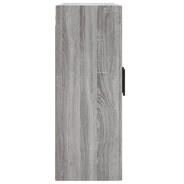 vidaXL Veggskap grå sonoma 69,5x34x90 cm konstruert tre