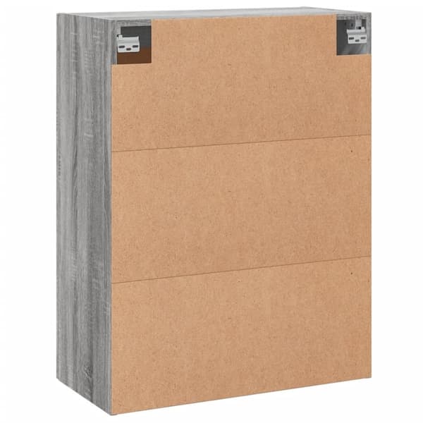 vidaXL Veggskap grå sonoma 69,5x34x90 cm konstruert tre