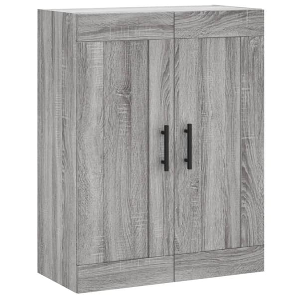 vidaXL Veggskap grå sonoma 69,5x34x90 cm konstruert tre