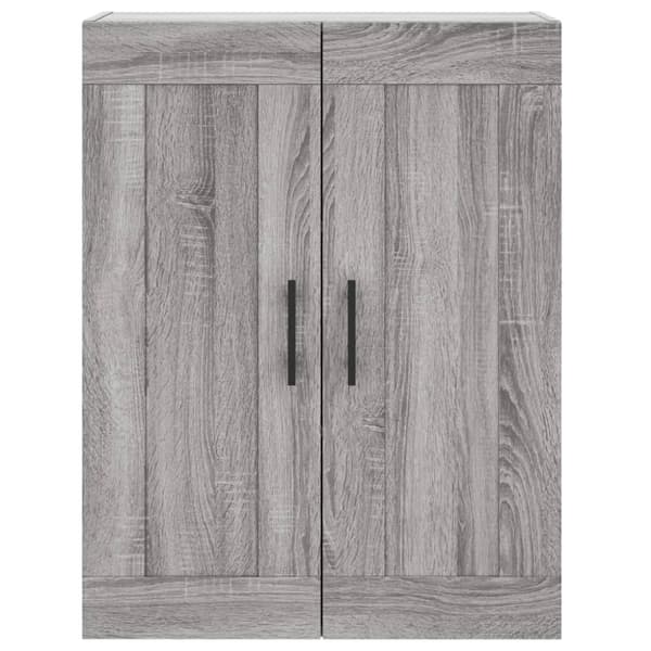 vidaXL Seinäkiinnitettävä kaappi harm Sonoma 69,5x34x90cm tekninen puu