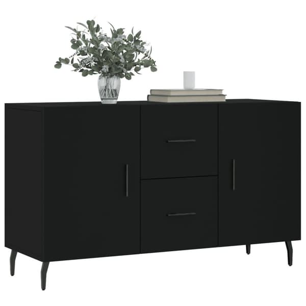 vidaXL Skänk svart 100x36x60 cm konstruerat trä