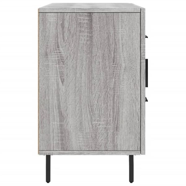 vidaXL skænk 100x36x60 cm konstrueret træ grå sonoma-eg