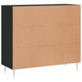 Miniatyrbilde 7 av 11: vidaXL Skjenk svart 90x34x80 cm konstruert tre