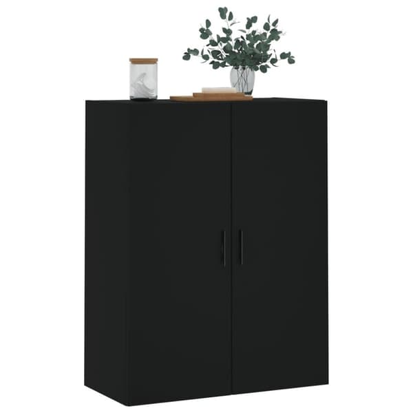 vidaXL Veggskap svart 69,5x34x90 cm