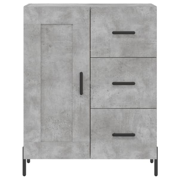vidaXL skænk 69,5x34x90 cm konstrueret træ betongrå