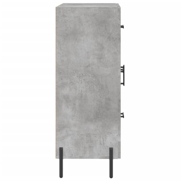 vidaXL skænk 69,5x34x90 cm konstrueret træ betongrå