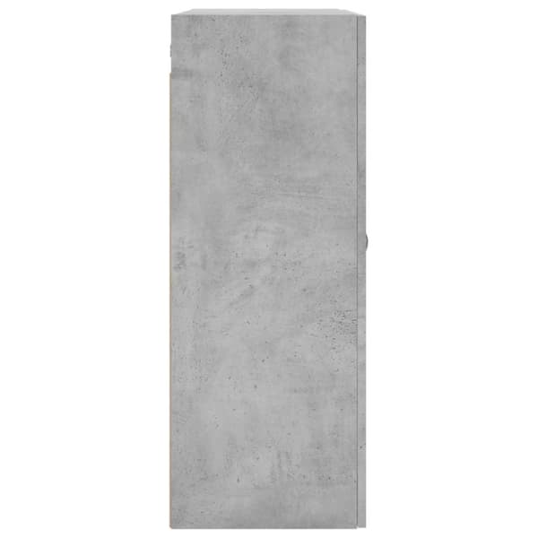 vidaXL væghængt skab 69,5x34x90 cm konstrueret træ betongrå
