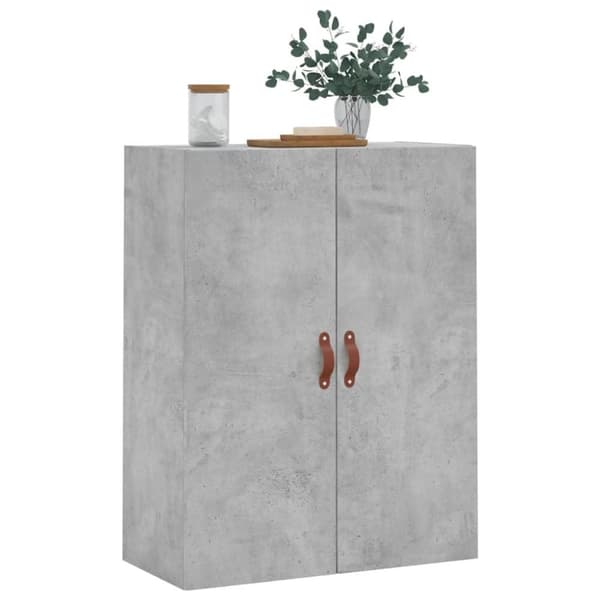 vidaXL Veggskap betonggrå 69,5x34x90 cm