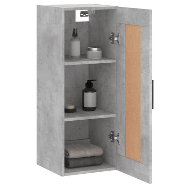 vidaXL vægskab 34,5x34x90 cm konstrueret træ betongrå