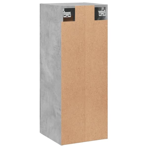 vidaXL vægskab 34,5x34x90 cm konstrueret træ betongrå