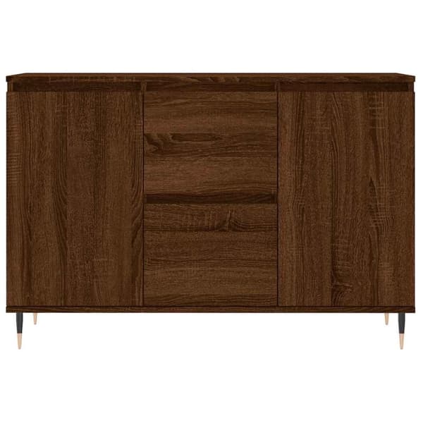 vidaXL Skjenk brun eik 104x35x70 cm konstruert tre