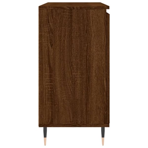 vidaXL Skjenk brun eik 104x35x70 cm konstruert tre