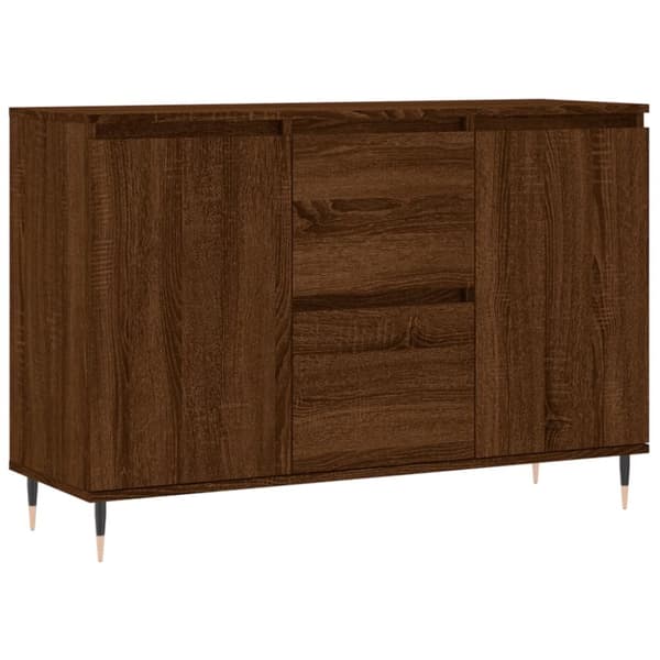 vidaXL Skjenk brun eik 104x35x70 cm konstruert tre