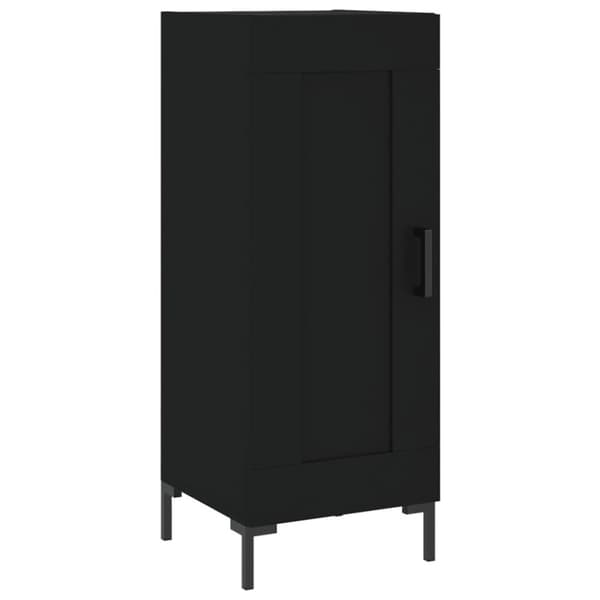vidaXL Skänk svart 34,5x34x90 cm konstruerat trä