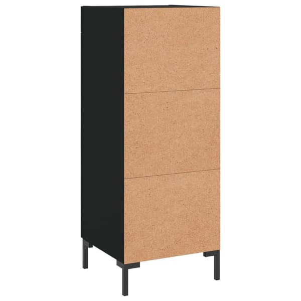 vidaXL skænk 34,5x34x90 cm konstrueret træ sort