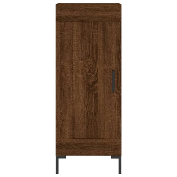vidaXL skænk 34,5x34x90 cm konstrueret træ brun egetræsfarve