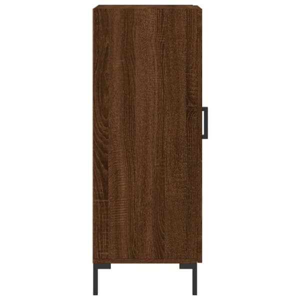 vidaXL skænk 34,5x34x90 cm konstrueret træ brun egetræsfarve