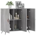 Pikkukuva 3 / 11: vidaXL Senkki harmaa Sonoma 90x34x80 cm tekninen puu