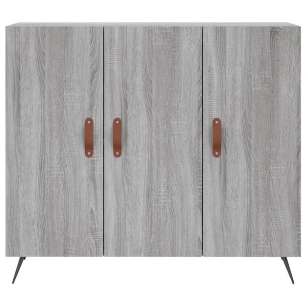 vidaXL Senkki harmaa Sonoma 90x34x80 cm tekninen puu