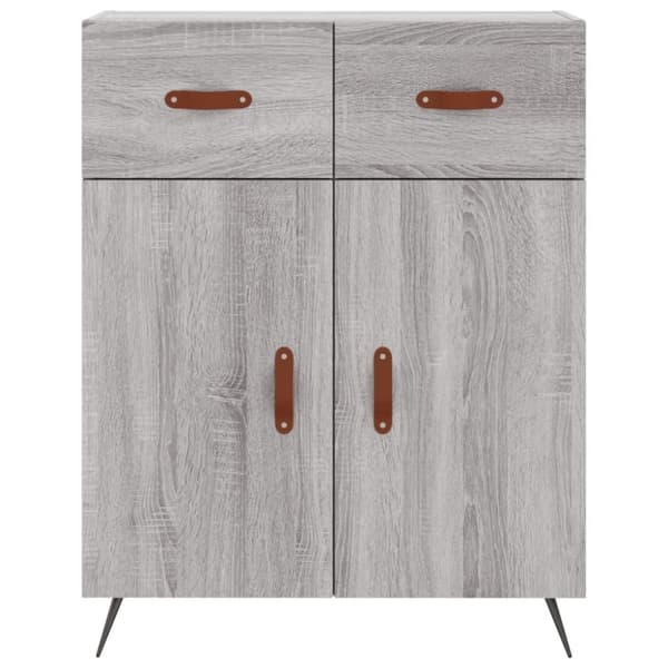 vidaXL Senkki harmaa Sonoma 69,5x34x90 cm tekninen puu
