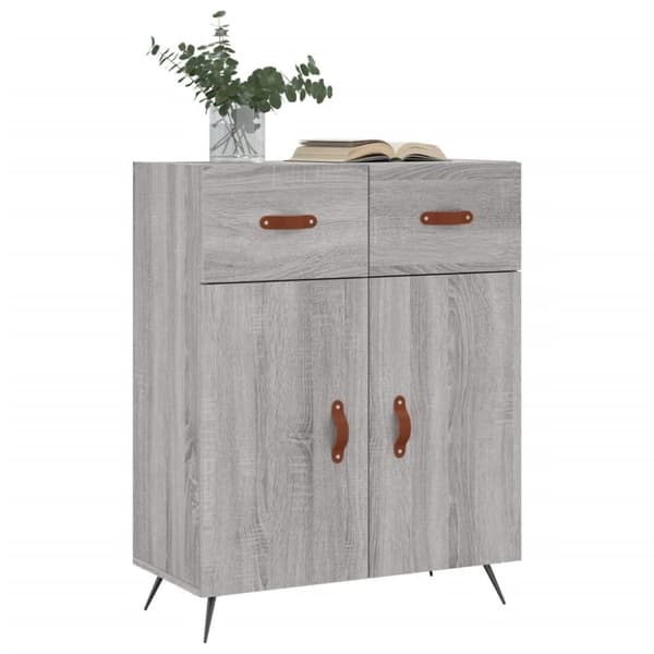 vidaXL Senkki harmaa Sonoma 69,5x34x90 cm tekninen puu