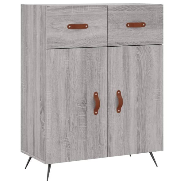 vidaXL Senkki harmaa Sonoma 69,5x34x90 cm tekninen puu