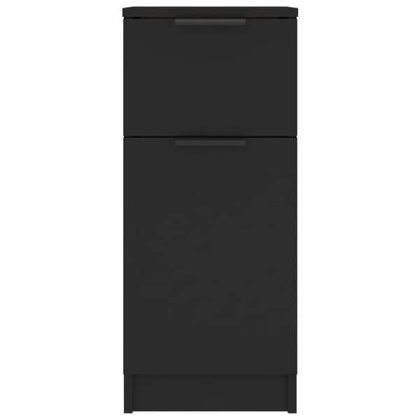 vidaXL skænke 2 stk. 30x30x70 cm konstrueret træ sort
