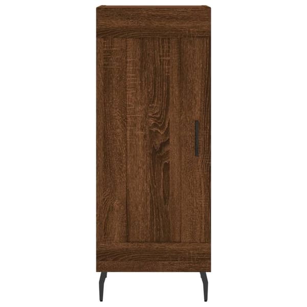 vidaXL Skjenk brun eik 34,5x34x90 cm konstruert tre