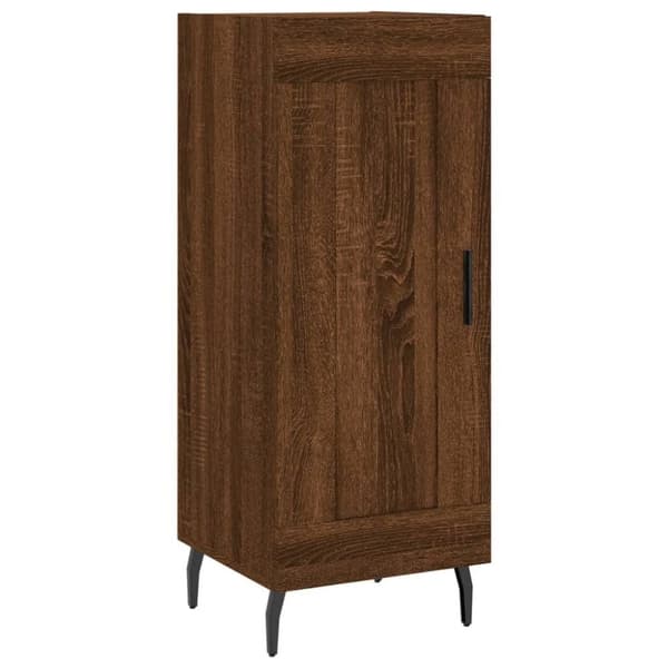 vidaXL Skjenk brun eik 34,5x34x90 cm konstruert tre