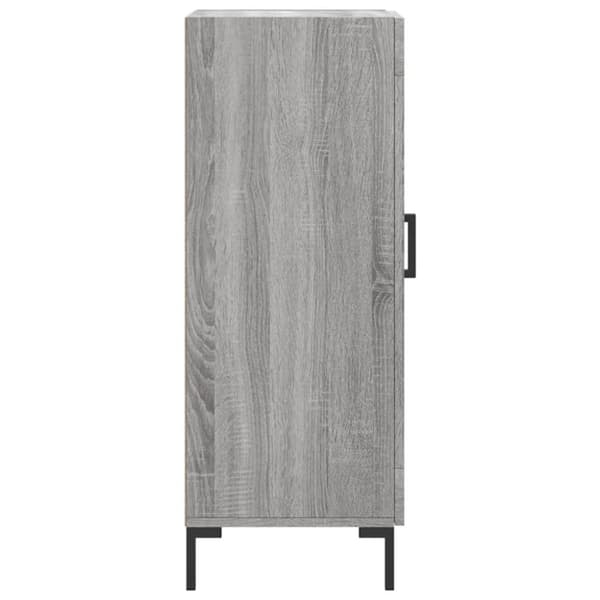 vidaXL Skjenk grå sonoma 34,5x34x90 cm konstruert tre