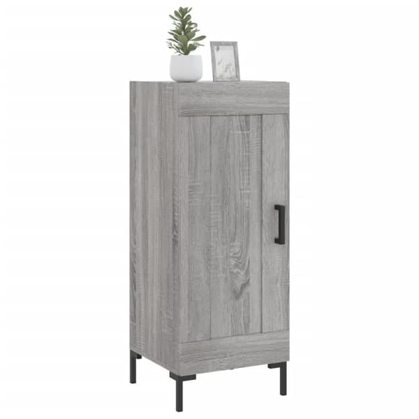 vidaXL skænk 34,5x34x90 cm konstrueret træ grå sonoma-eg
