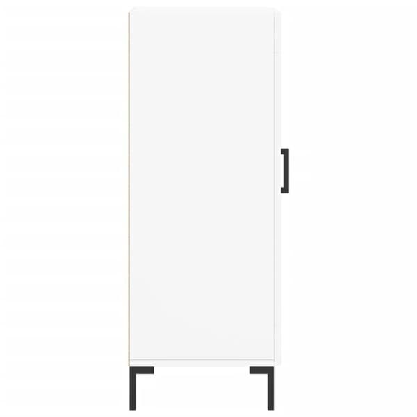 vidaXL Skänk vit 34,5x34x90 cm konstruerat trä