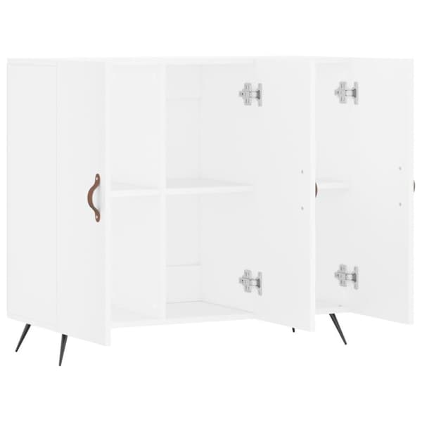 vidaXL Senkki valkoinen 90x34x80 cm tekninen puu