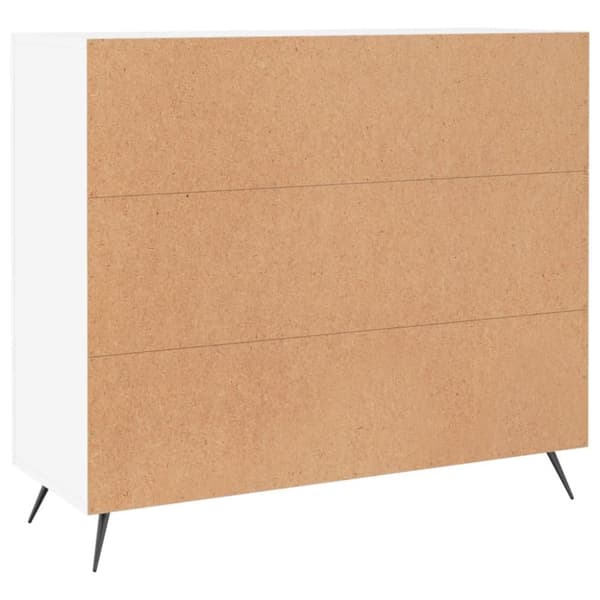 vidaXL Senkki valkoinen 90x34x80 cm tekninen puu